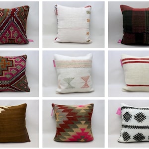 decorative kilim pillow covers anatolian sofa pillows handmade wool kilim pillow covers home decor pillow 18 x 18 inch pillow cover S1