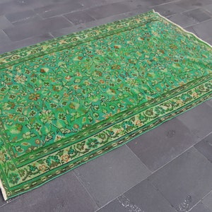 Turkish rug, Vintage area rug, Handmade wool rug, Oushak rug, Oriental rug, Bedroom rug, Kitchen decor, Anatolian rug, 4.6 x 8.0 ft TR4869