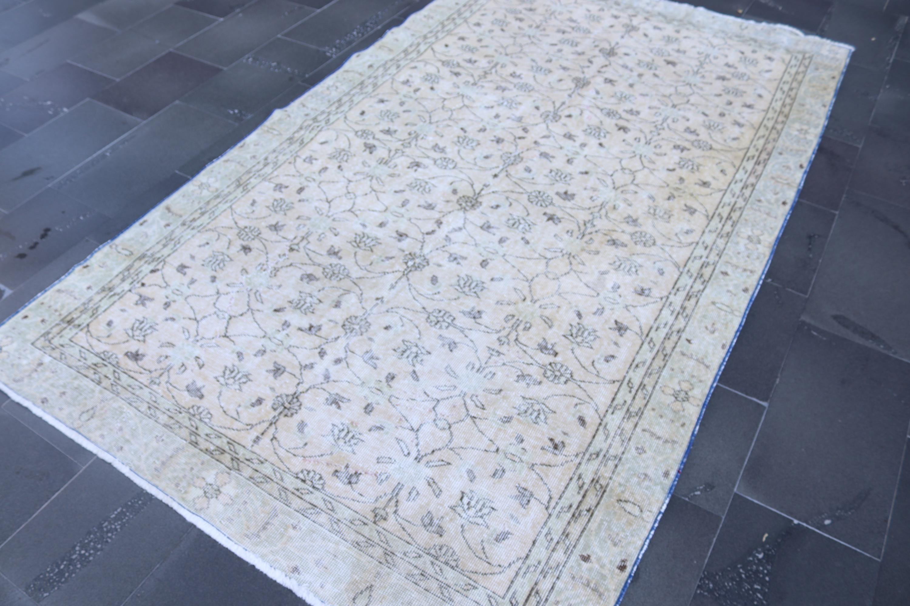 トルコ製エリアラグ、ハンドメイドラグ、オフィスラグ、ヴィンテージ