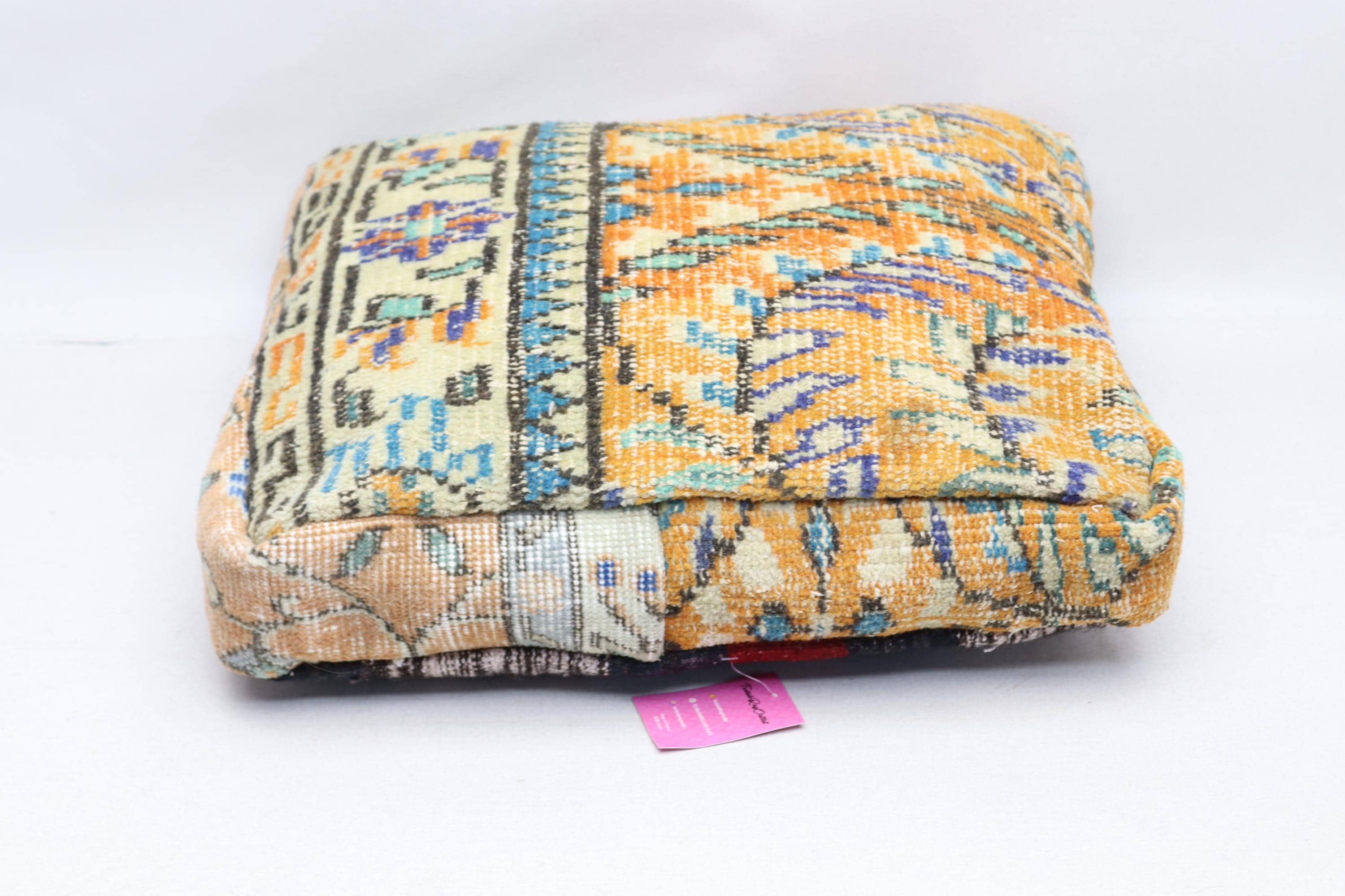 ヴィンテージ フロア プーフ、オリエンタル キリム ビーンバッグ