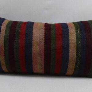 turkish kilim pillow handmade wool pillow anatolian vintage pillow home decor pillow bohemian kilim pillow 12x24 pillow cover no 1991