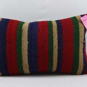 sofa lumbar kilim pillow cover turkish pillow home decor pillow decorative kilim pillow natural pillow 12x20 inches pillow cover no 2135