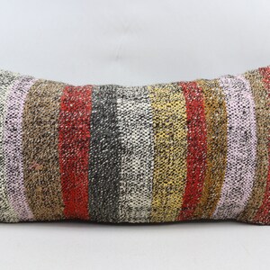 home decor pillow coastal kilim pillow bohemian kilim pillow rustic decor kilim pillow floor pillow 12x24  inch kilim pillow cover 1381