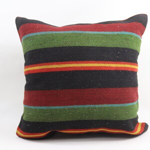 kelim cushion boho decor pillow turkish pillow home decor pillow couch kilim pillow decorative pillow cover 20x20 kilim pillow cover no 1584