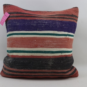 turkish kilim pillow anatolian kilim pillow handmade cushion cover boho decor pillow decorative kilim pillow 20x20 pillow cover no 1470