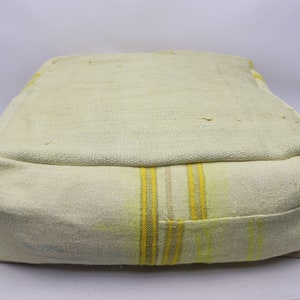 Rustic decor pouff, Ethnic pouf, Square pouf, Kilim beanbag, Ottoman cushion, Turkish kilim pouf, Pillow cover, 24x24 height 8 inche NO 211