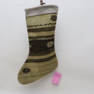 rustic decor kilim christmas stocking 11x18 christmas stocking fireplace decor decorative santa cruz socks home decor christmas gift No 990