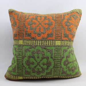 throw kilim pillow cover turkish handmade wool pillow organic kilim pillow boho wedding decor pillow 20x20 inch kilim pillow cover no 1583