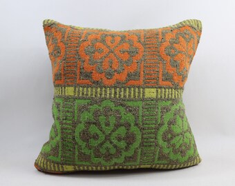 キリム クッションカバー トルコ ハンドメイド ウール ピロー