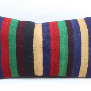 sofa lumbar kilim pillow cover turkish pillow home decor pillow decorative kilim pillow natural pillow 12x20 inches pillow cover no 1900