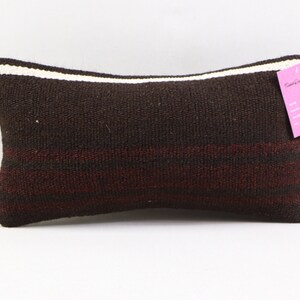cuscino decorativo in lana fatta a mano cuscino kilim boho cuscino turco cuscino arredamento rustico cuscino kilim lombare 8x16 pollici copertura del cuscino no 770