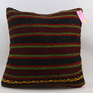 bohemian throw pillow cover holiday decor vintage pillow kilim pillow decorative pillow natural pillow 20x20 kilim pillow cover no 1130