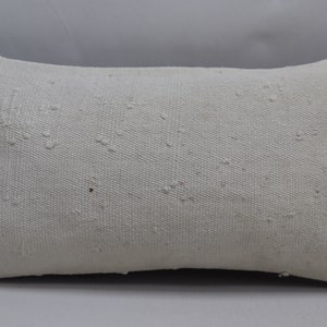 lumbar kilim funda de almohada hecha a mano almohada de lana boho decoración kilim almohada turca almohada étnica kilim almohada 10x20 funda de almohada no 1608