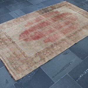 Turkish area rug, Oushak rug, Home Decor rug, Vintage rug, Bohemian rug, Oriental rug, Handmade wool rug, Area rug 3.9 x 7.3 ft TRV1623