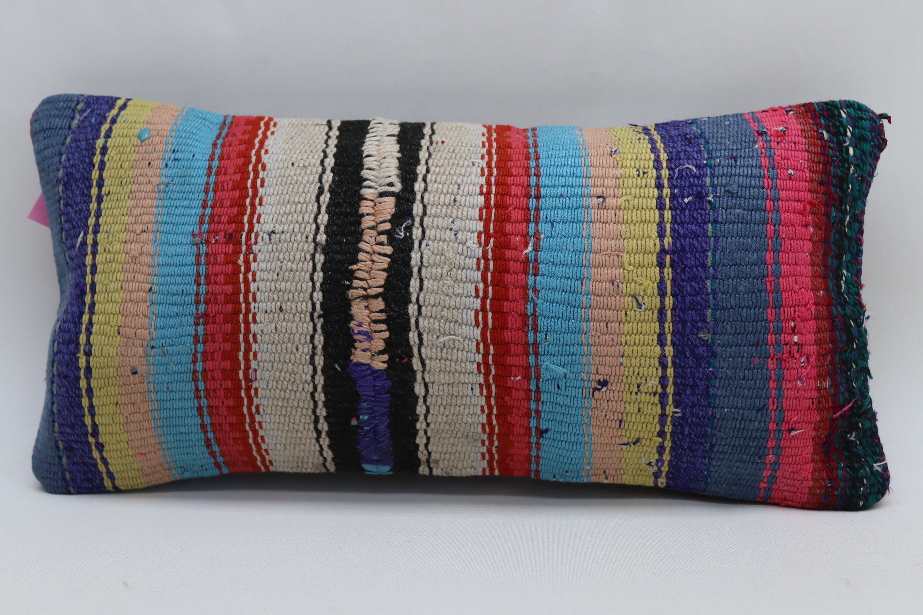 トルコストライプキリム枕腰部ウール枕沿岸キリム枕素朴なキリム枕部族