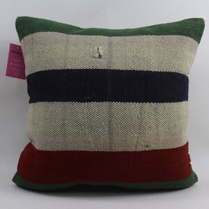 anatolian kilim pillow nomadic kilim pillow boho decor pillow turkish kilim pillow tribal kilim pillow 18x18 pillow cover no 1485