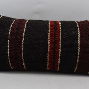 turkish kilim pillow handmade wool pillow anatolian vintage pillow home decor pillow bohemian kilim pillow 12x24 inch pillow cover no 1591