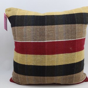 turkish kilim pillow handmade kilim pillow anatolian vintage pillow home decor pillow bohemian kilim pillow 18x18 inch pillow cover no 1134