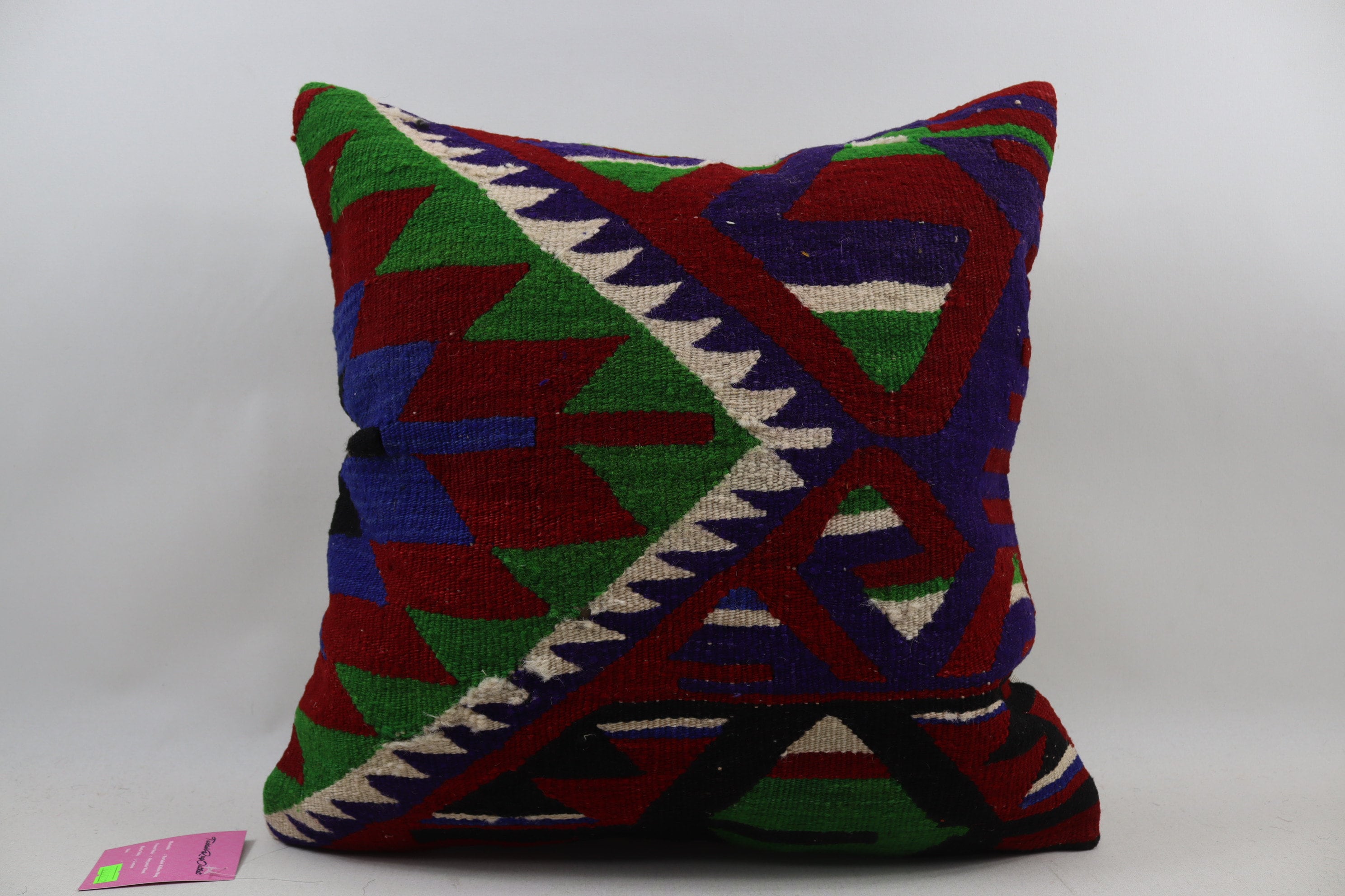 anatolian kilim pillow bedding pillow decorative lumbar pillow aztec kilim pillow nomadic kilim pillow 12x20 inches pillow cover code 313