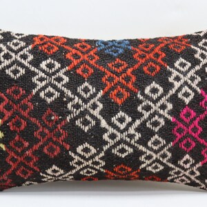 ethnic kilim pillow cover high quality pillow rustic kilim pillow bedroom decor kilim pillow patio pillow 12x20 inches pillow cover no 527