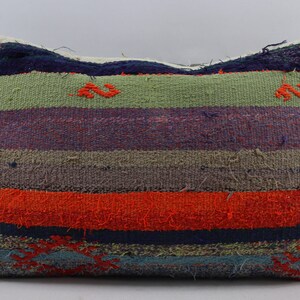 handmade wool kilim pillow rustic decor kilim pillow natural kilim pillow decorative pillow lumbar throw pillow 16x24 pillow cover no 1401