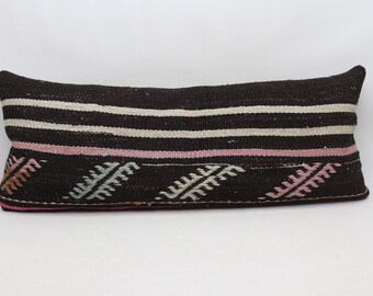 tribal rug pillow antique rug pillow home decor pillow gift pillow turkish rug pillow lumbar pillow 14x36 inches pillow cover no 400
