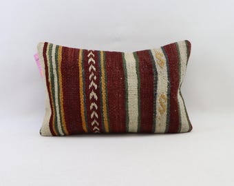 unique rug pillow turkish pillow carpet pillow handmade cushion cover boho decor pillow decorative rug pillow 12x20 rug pillow cover no 2281