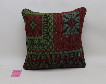 handwoven kilim pillow striped throw pillow anatolian kelim cushion ottoman kilim pillow boho pillow 16 x 16 inch pillow cover no 4828