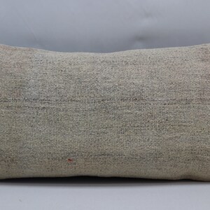 turkish kilim pillow beige kilim pillow handwoven kilim pillow corner kilim pillow rustic pillow handmade pillow 12x24 pillow cover no 860