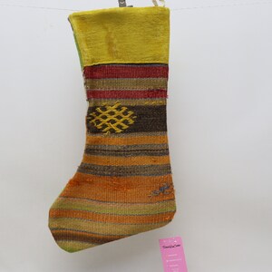 decorative kilim christmas stocking 11x18 christmas stocking fireplace decor decorative santa cruz socks ethnic decor christmas gift No 1001