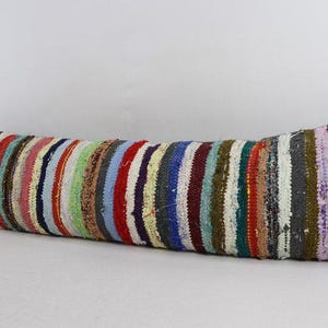 soft pillow cover lumbar pillow boho decor kilim pillow home decor pillow turkish pillow anatolian carpet pillow 12x42 pillow cover 0024
