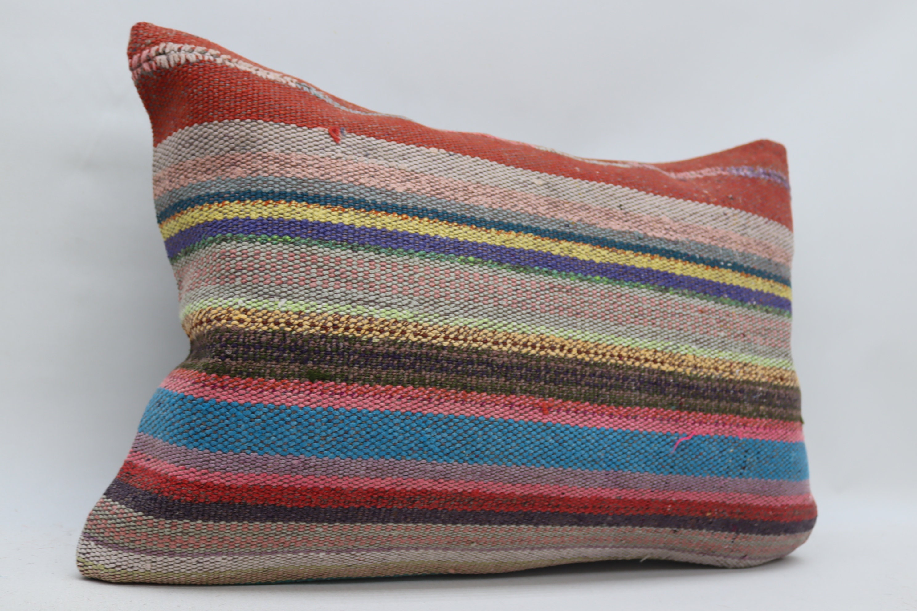 Blue kilim pillow striped kilim pillow handmade vintage kilim Etsy