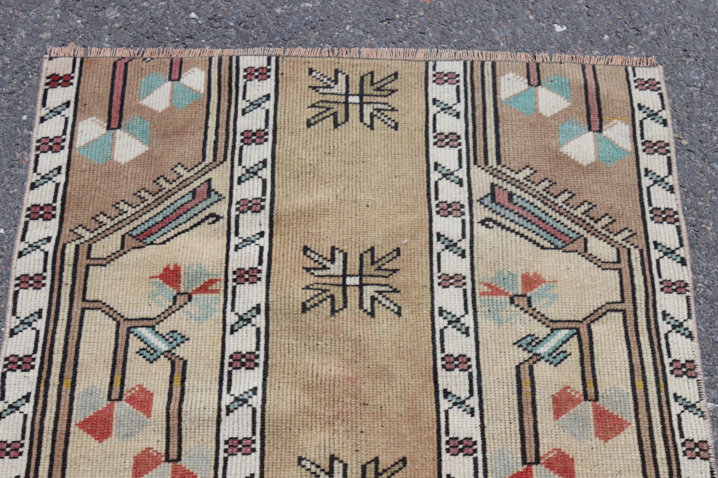 Türkischer oranger Teppich Vintage Wollteppich Handgemachter | Etsy