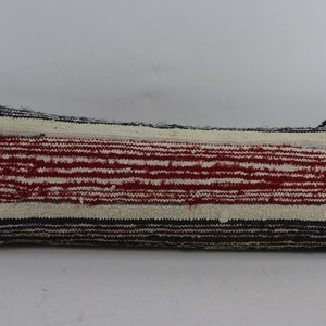 turkish kilim pillow cover ethnic pillow anatolian pillow handmade wool pillow bohemian kilim pillow 12x36 kilim inches pillow cover no 1331