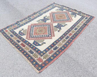 Turkish area rug, Oushak rug, Home Decor rug, Vintage rug