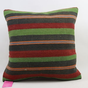 throw kilim pillow cover turkish handmade wool pillow organic kilim pillow boho wedding decor pillow 20x20 inch kilim pillow cover no 1440