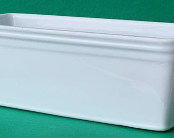 Pillivuyt France Vintage Milky White Porcelain Pate/Foie Gras Terrine.