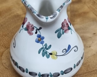 Art Nouveau Gmundner Keramik 3 Spout Ceramic Milk Jug/Creamer by Michael Powolny, Austria.