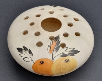 Vintage Mid Century E. Radford Hand-painted Pottery Vase.