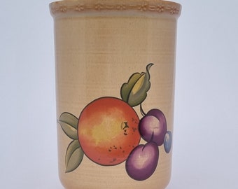 1990s Vintage Hornsea Pottery Utensil Holder "Yeovil" Range.