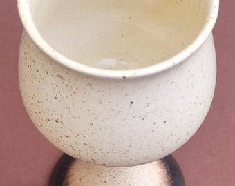 Vintage 1970s, Iden Pottery, Rue Sussex, Earthenware Goblet.