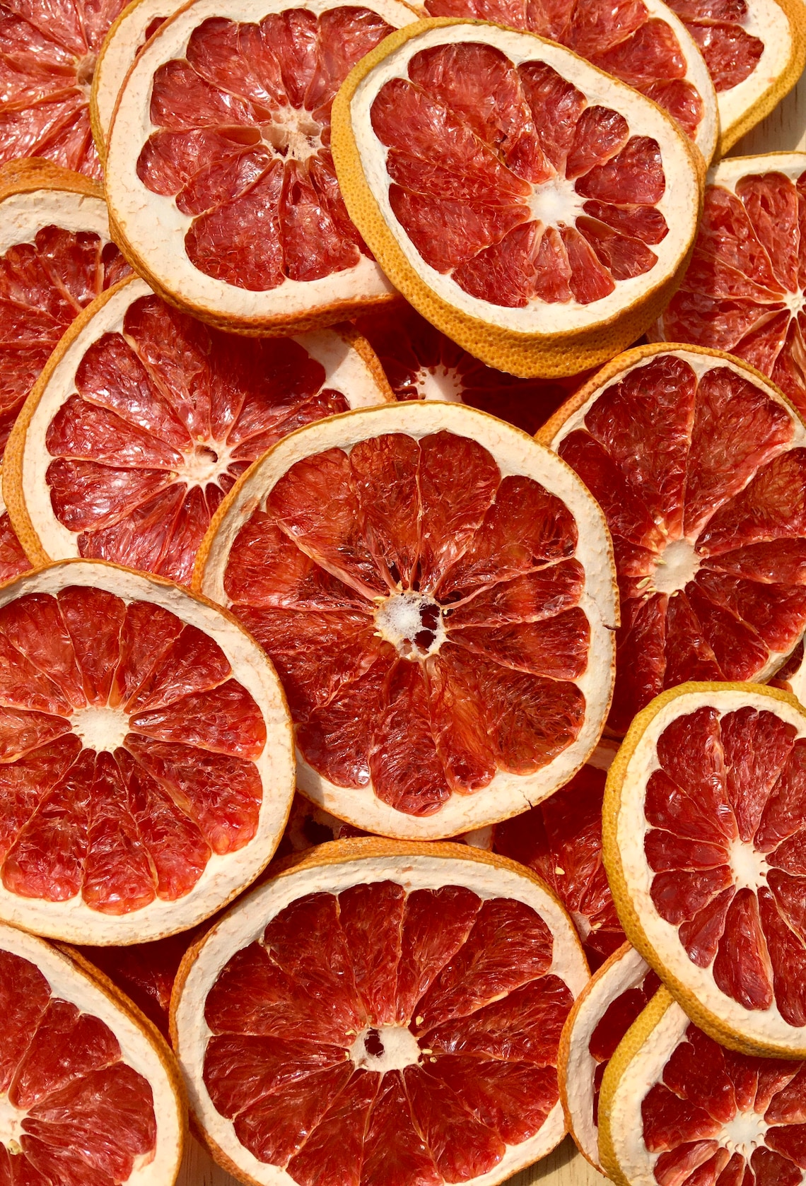 Slices of Dried Dehydrated Grapefruit Garnish Herbal Tea Etsy