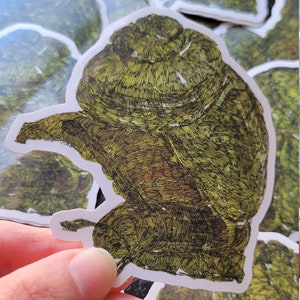 Pegatina de caracol, pegatina de vinilo impermeable, pegatina de animales