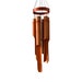 Classic Bamboo Wind Chimes with Circle Top, Deep Tone Soothing Sound, Wood Wooden Wind Chimes Outdoor 