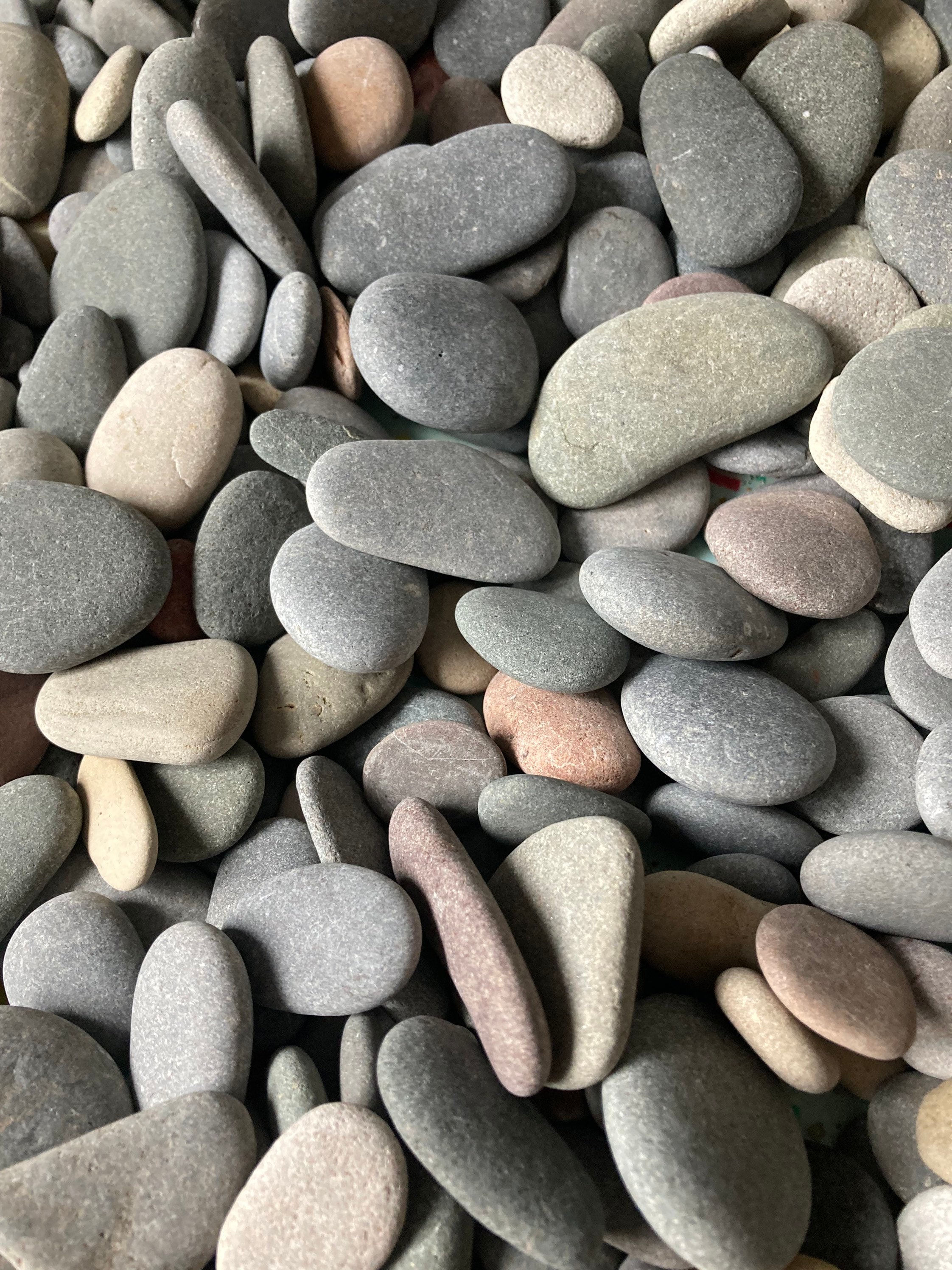 1kg of Assorted Flat Pebbles Stones for Pebble Art / Picture Etsy