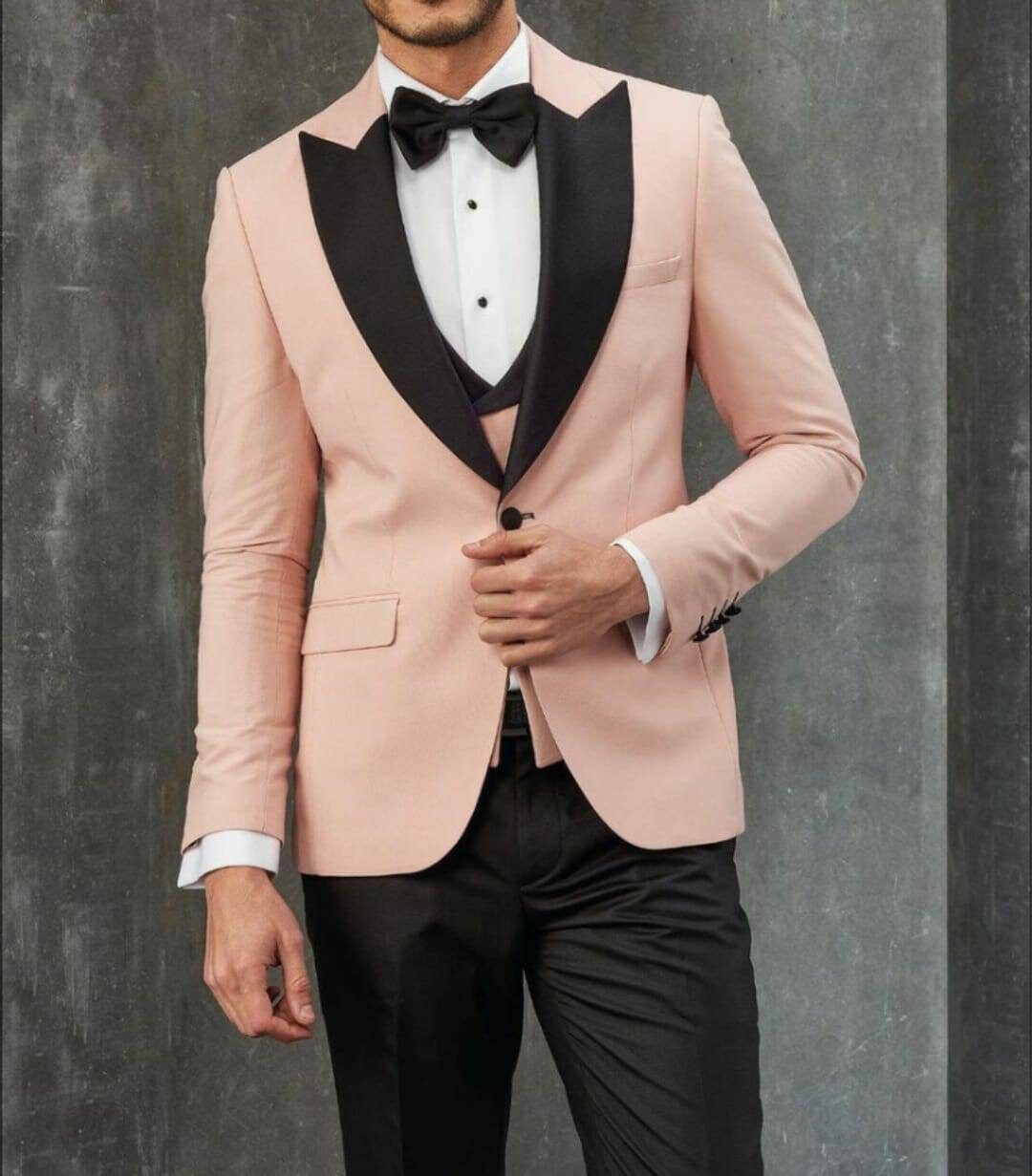 Peach coat pant sale