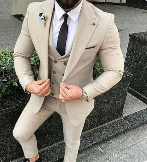 Men High Quality 3 Piece Suits Slim Fit for New Fashion Suits