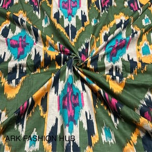 Indian Print 100% Pure Cotton Indian Print Fabric, Home Decor Curtain Pillow Fabric Quilting Fabric Men Women Kids Cloth Fabric