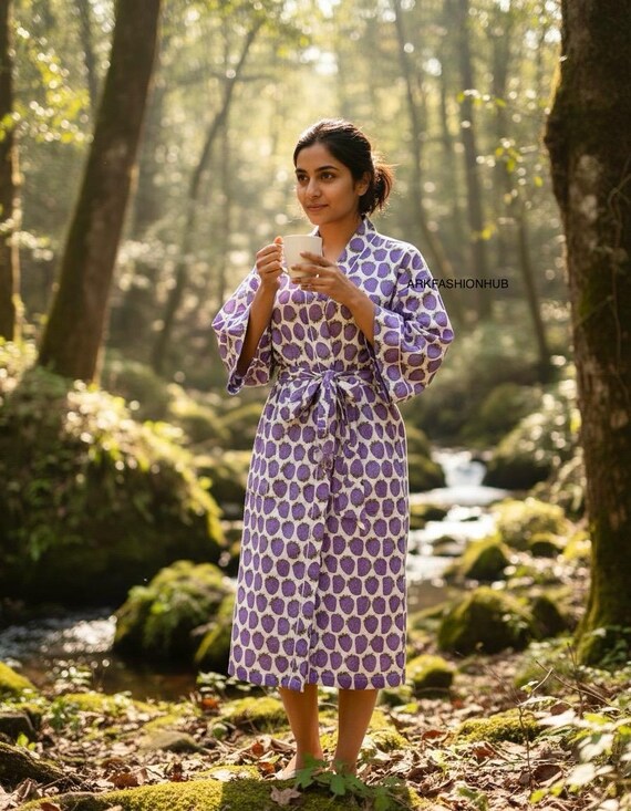 japanese cotton dressing gown SIQITECHNO Men Kimono Robe Cotton Yukata Spa Sauna Bathrobe Sleepwear Japanese Kimono for Women Loungewear Nightgown Dressing Gown at Amazon Men's Clothing store