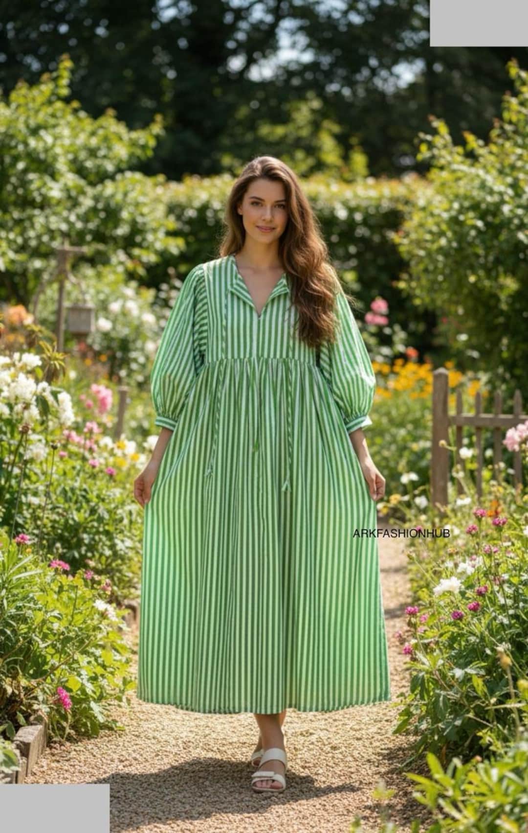 women indian cotton boho dresses 70's 80's Indian Cotton Dress The hippie boho staple. Delicate, whispy cotton, drawstring cuffs, tri-tie detail at bust, adorned with beads. Only appears sheer when back lit. Made in India. There are
